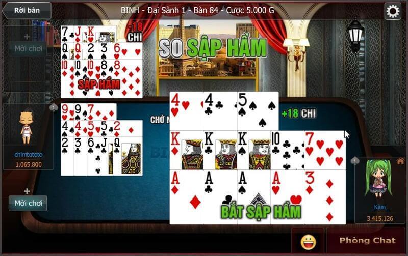 Sảnh game Mậu binh Vwin